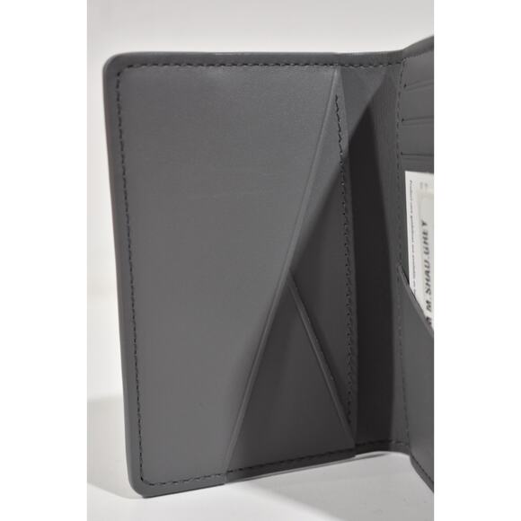 Louis Vuitton Monogram Shadow Grey Leather Logo Pocket Organizer Card Wallet - Picture 9 of 12